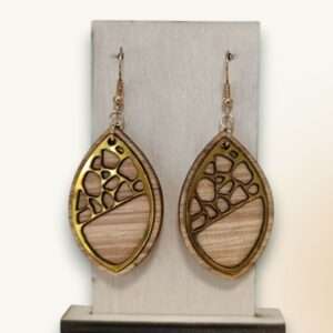 Boucles d'Oreilles bi-matières