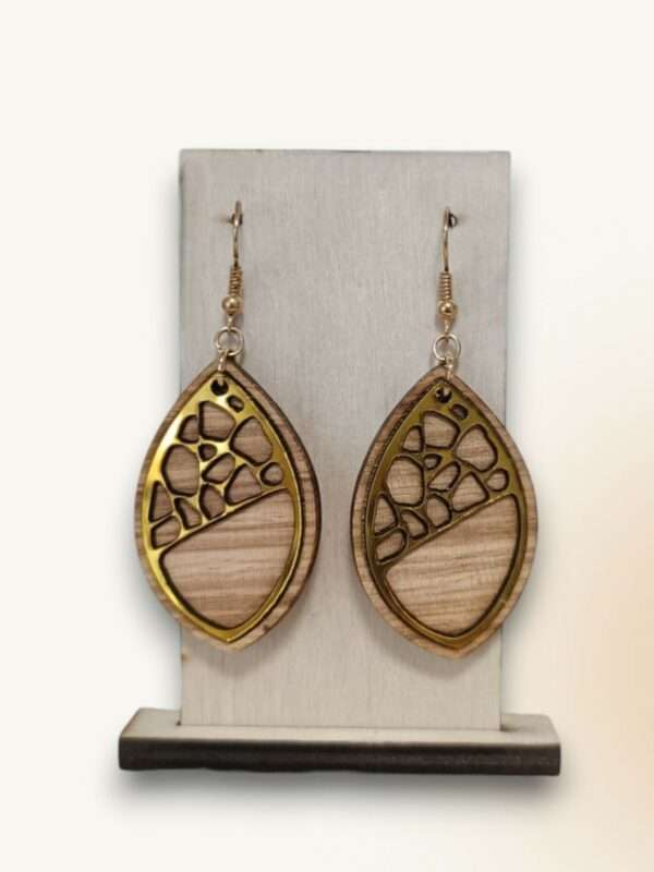 Boucles d'Oreilles bi-matières