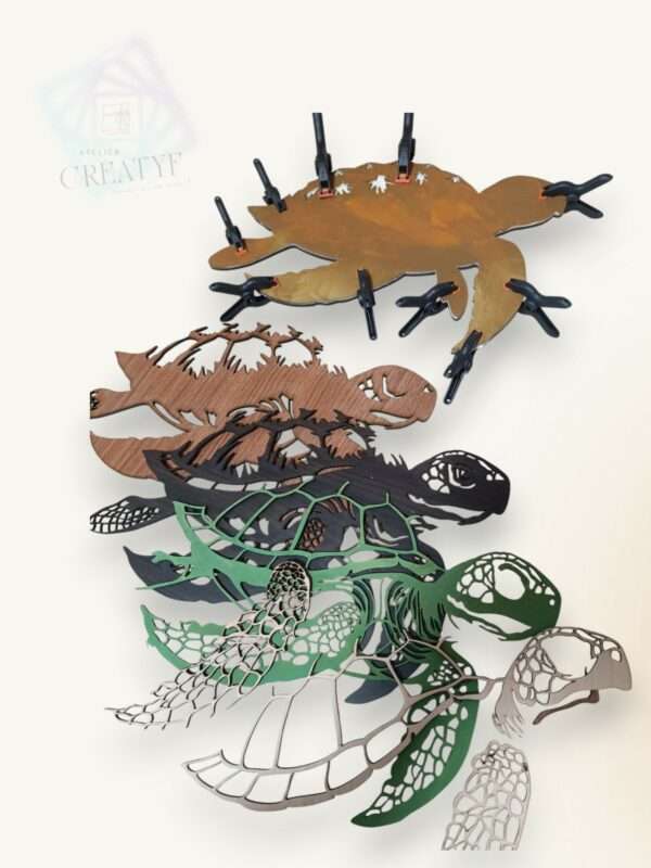 Cadre Décoratif Mural "Tortue en 6 Couches" – Image 6