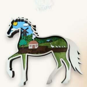Cheval en bois à peindre