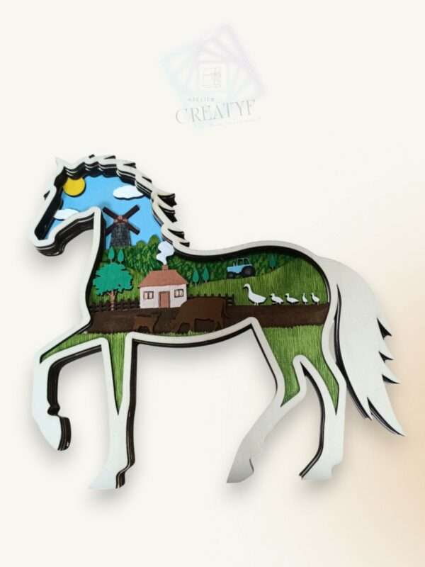 Cheval en bois à peindre