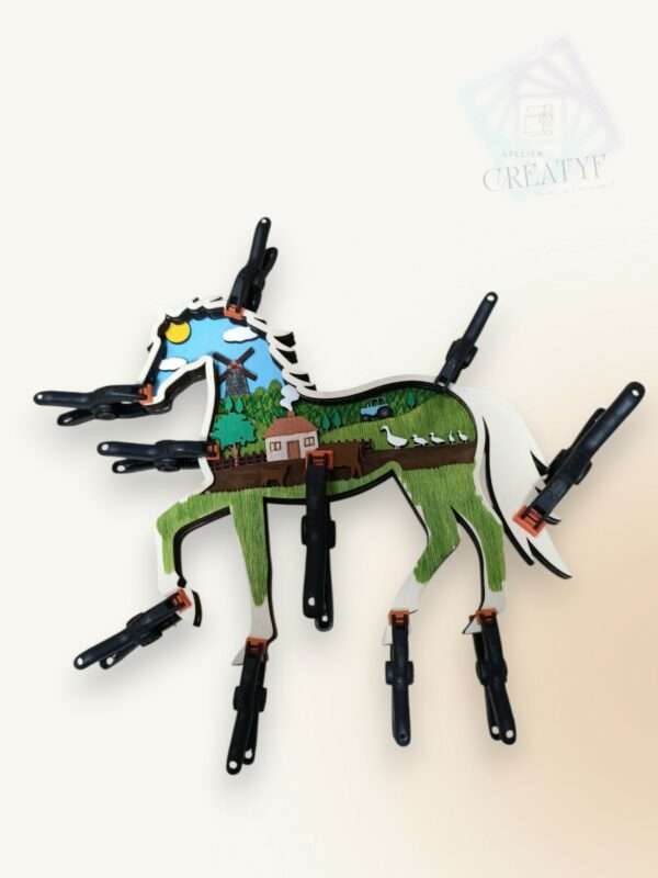 Cheval en bois à peindre – Image 3