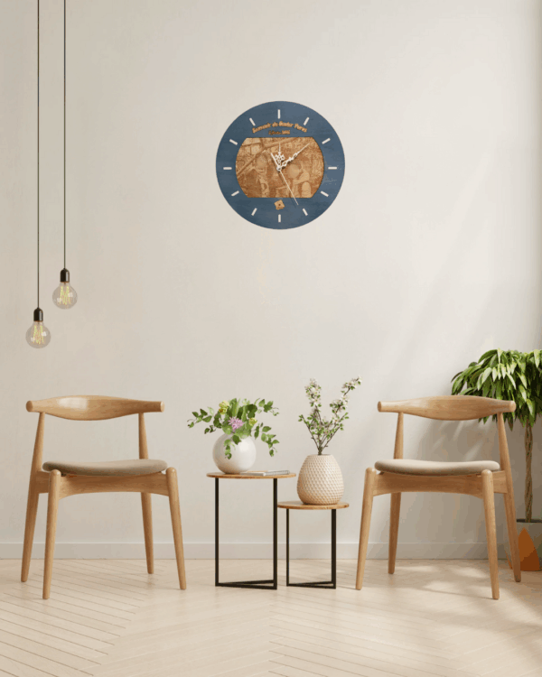 Horloge murale personnalisée en bois – Image 9