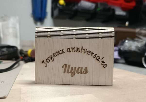 Enveloppe en bois personnalisée – Image 2