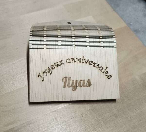 Enveloppe en bois personnalisée – Image 3