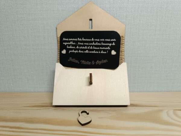 Enveloppe en bois personnalisée – Image 6