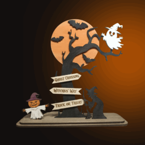 Décorations Halloween en bois – à poser