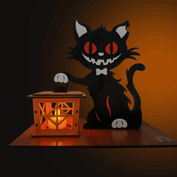 Lanternes Halloween en bois – à poser