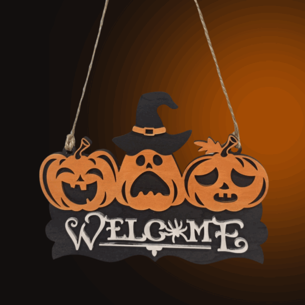 Plaque Halloween à suspendre – Image 2