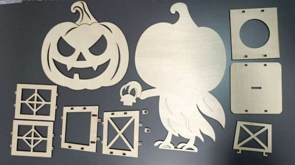 Lanternes Halloween en bois – à poser – Image 9