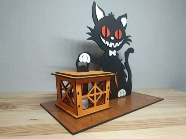 Lanternes Halloween en bois – à poser – Image 6