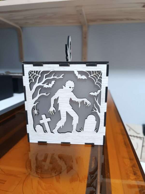 Lanterne Cube décor Zombies – Image 3