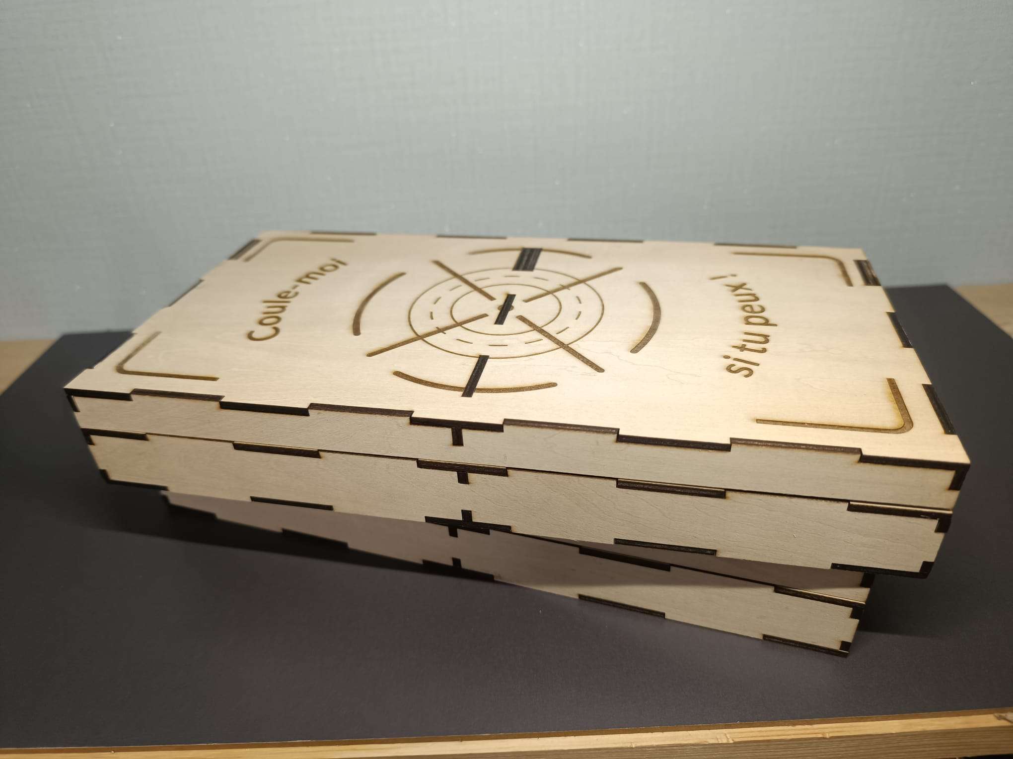 Jeu de société en bois – “Bataille navale” artisanale – Image 5