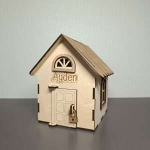 Tirelire en bois personnalisée