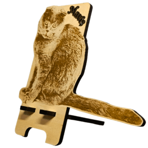 Support téléphone personnalisé avec gravure photo