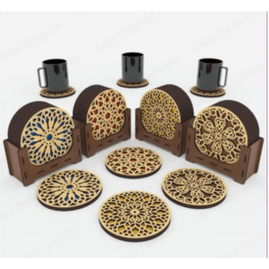 Dessous de verre en bois