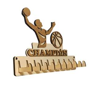 Support à médailles personnalisé en bois