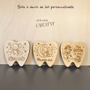 Boîte à dents de lait personnalisable